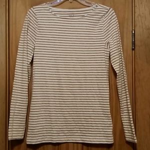 J. CREW sparkly striped long sleeve shirt